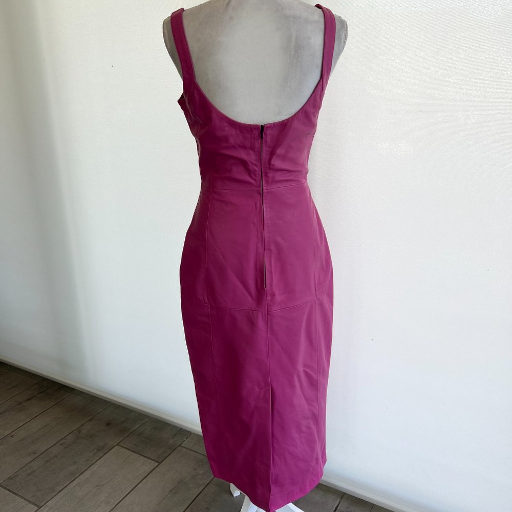 NWT Bod and Christensen pink leather dress - Picture 4 of 8